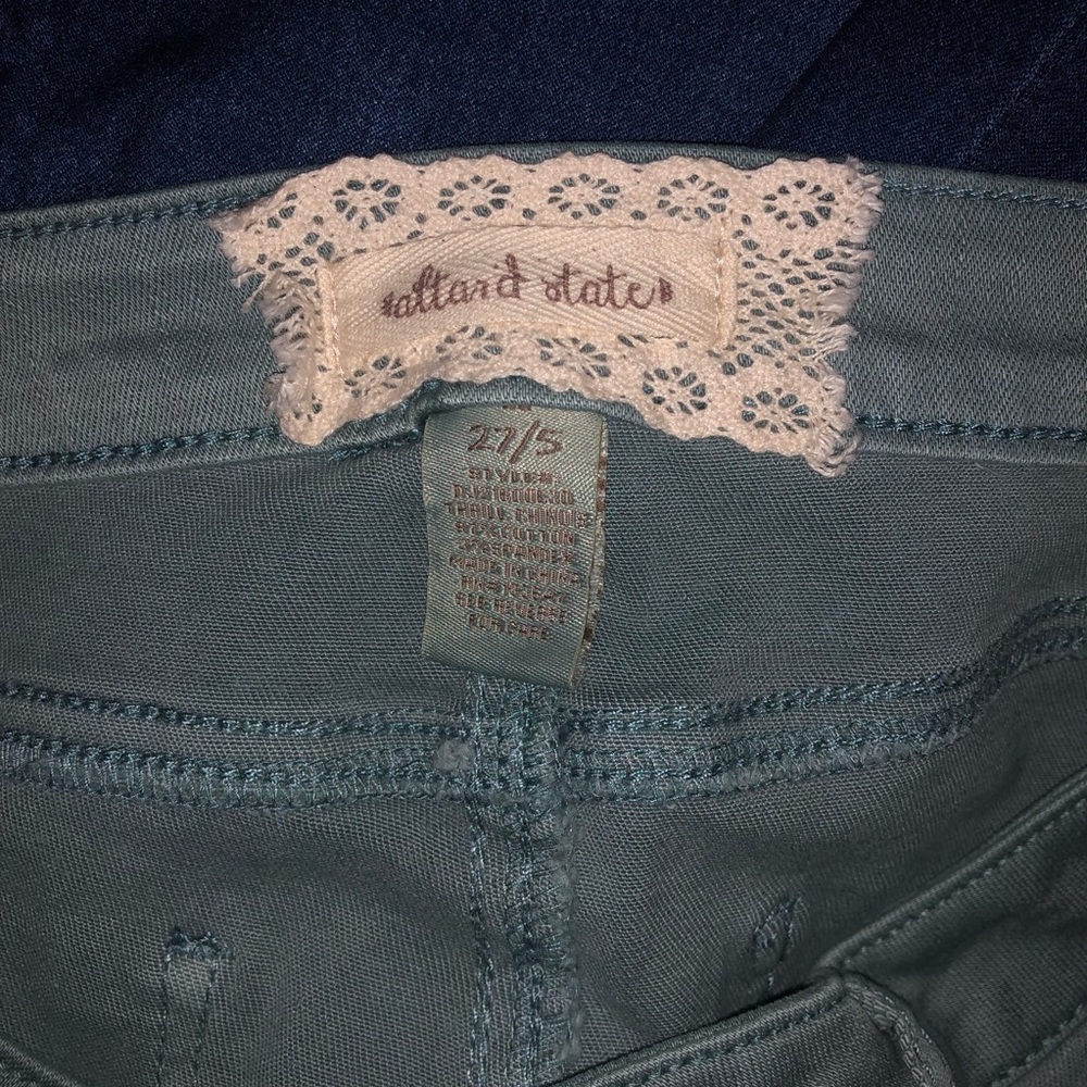 Teal Ripped Jeans - Picture 3 of 3